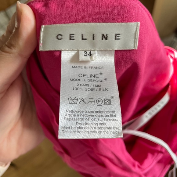 Celine Silk Ruffled Belted Halter Dress - Picture 10 of 11